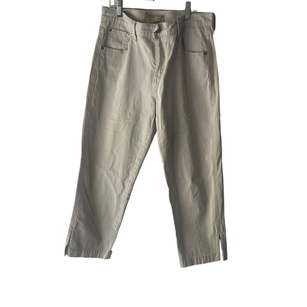 Levi's‎ Women's Size 12 Cream Tan Summer Denim Classic Capri Jeans